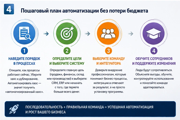 Пошаговый план автоматизации бизнеса