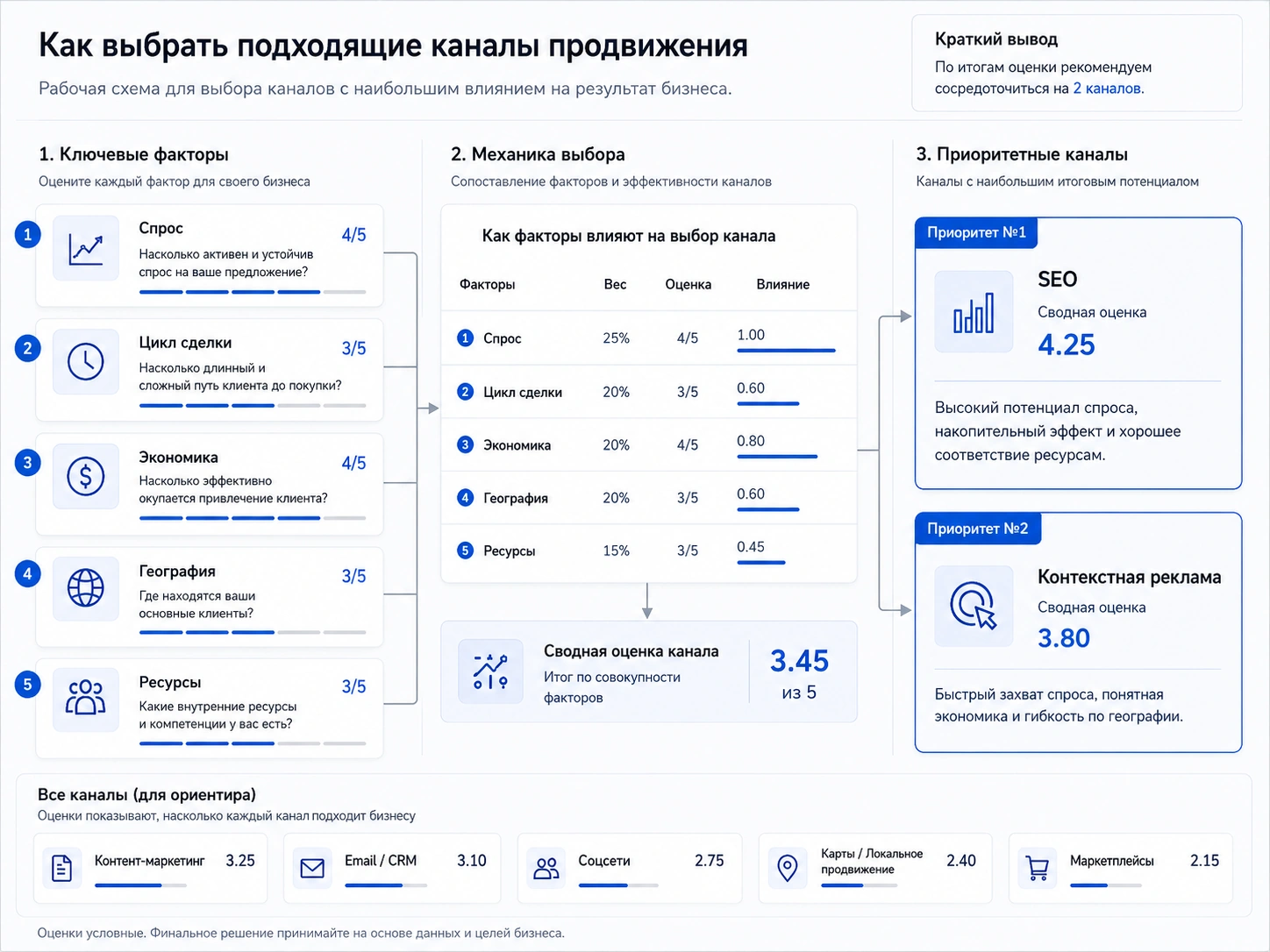 Как выбрать каналы продвижения бизнеса в интернете